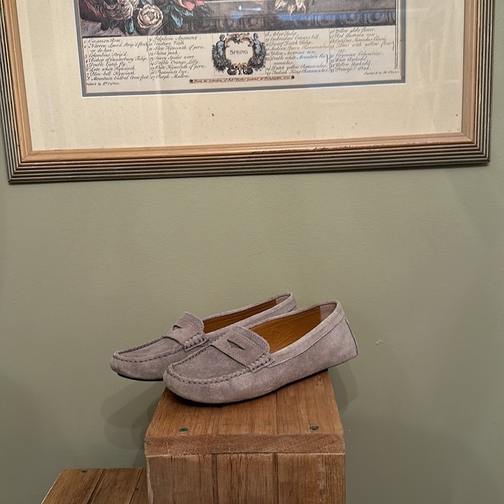 Gray Suede Loafers - Picture 4 of 7